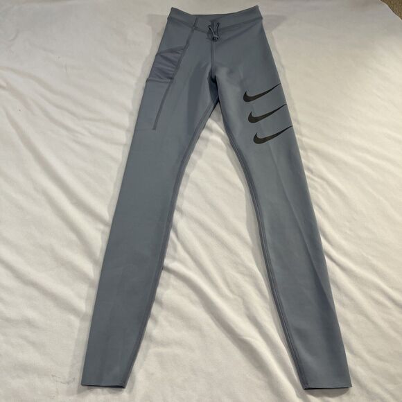 XXS NIKE RUN DIVISION EPIC LUXE - LEGGINGS - WOMEN'S - ASHEN SLATE/BLACK - Picture 6 of 13